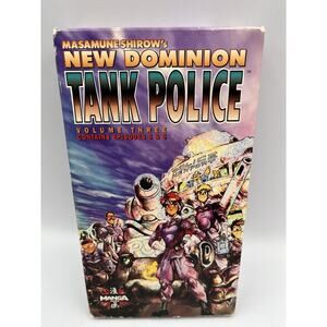 New Dominion Tank Police Vol. 1 Episodes 1 & 2 - VHS, 1995